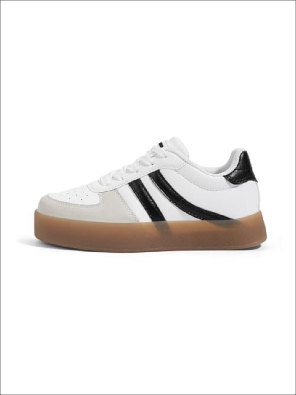 Lucky Step Unisex-Child Sneakers Lace Up Platform Breathable Athletic